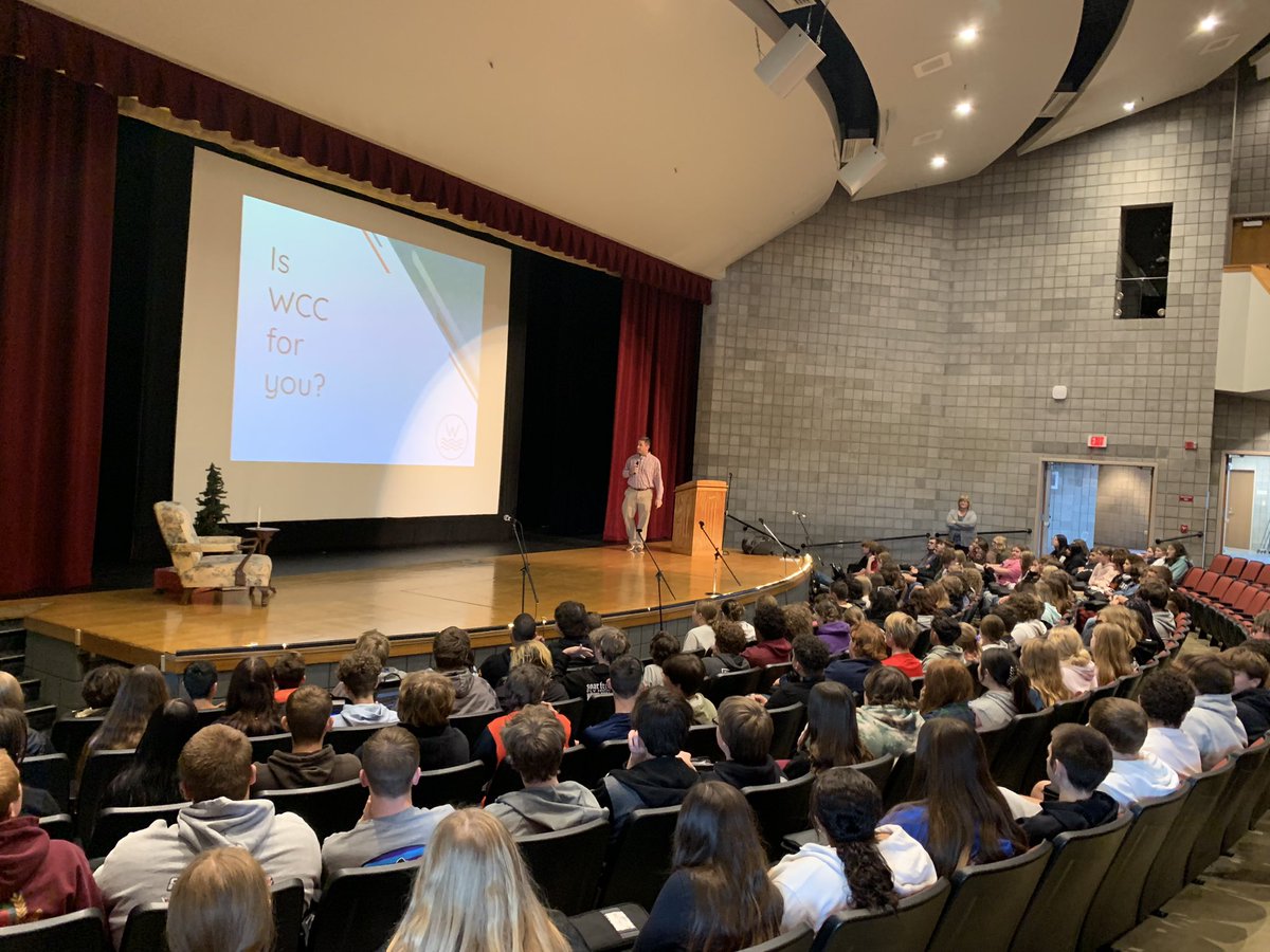 Thank you, Mr. Duritsch, for presenting WCC options for our sophomores. Sophomores, check email for program selection.  Permission slips to visit next Friday are in the guidance office-due at close of school Monday, Nov 18