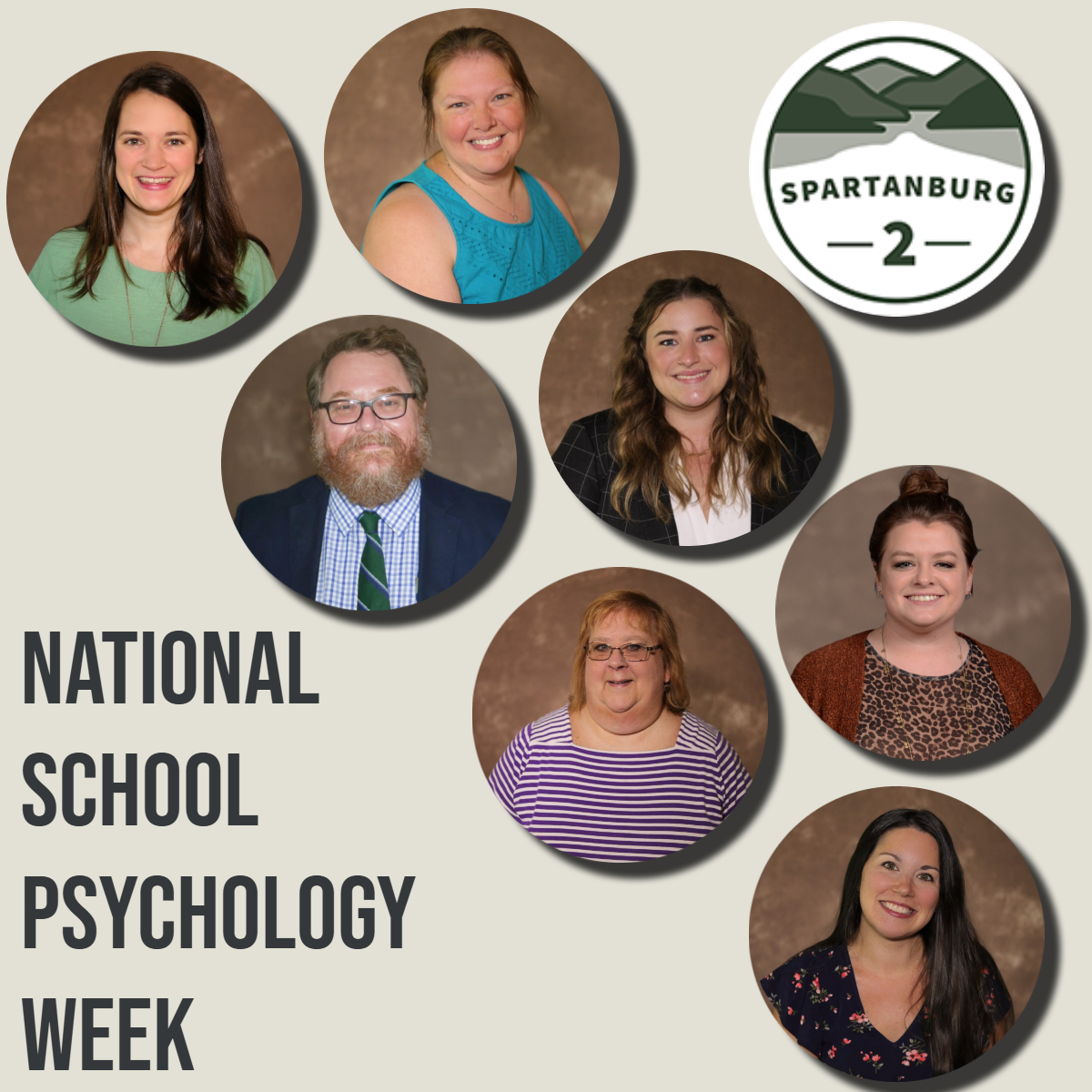 SpartanburgD2's tweet photo. We have so many wonderful D2 Family Members to be thankful for during National School Psychology Week! #D2DifferenceMakers
"School psychologists play a crucial role in supporting studentsβ mental health, academic success, and overall well-being. Their work is important, and the impact they have is immeasurable."-Tom Griffin, Spartanburg D2 Dir. of Special Services