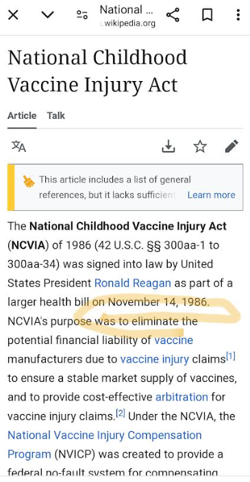 maryhollandnyc's tweet photo. 38 years to the day from the Vaccine Injury Act being signed into law to yesterday's @RobertKennedyJr nomination. @ChildrensHD https://t.co/rzF7tRb3gL