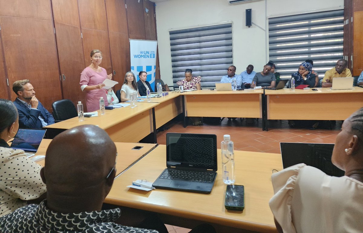 unwomentanzania's tweet photo. Just wrapped up a 2-day workshop organized with @maendeleoyajami to develop M&amp;E tools for 🇹🇿's Women, Peace &amp; Security National Action Plan (TNAP) with support from @IrlEmbTanzania &amp; @FinnishEmbTZ. This vital step enhances accountability for implementation of the upcoming TNAP. https://t.co/chZqDIHWmE