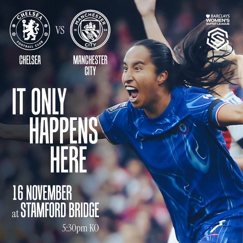 ChelseaFC's tweet photo. A top-of-the-table clash. 💪

Last chance to get your Stamford Bridge tickets!