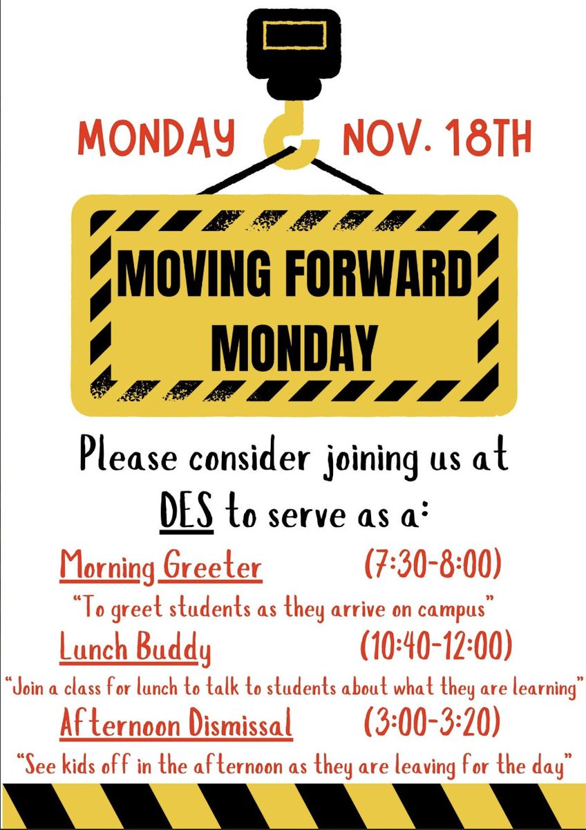 Start your week strong by joining us for Moving Forward Monday! 📅 Check out the details in the photo below. 💪
