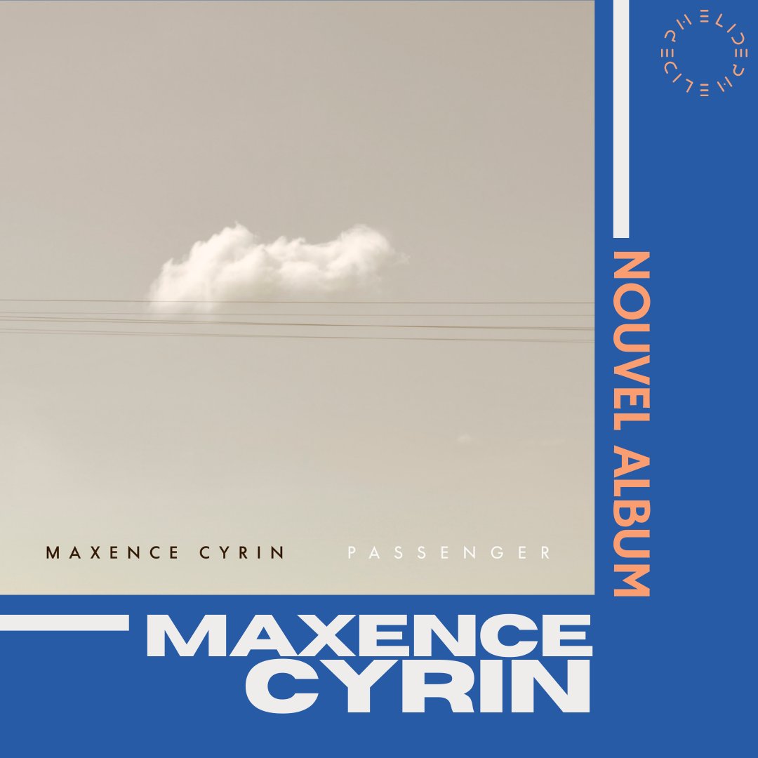 Le neuvième album du pianiste et compositeur <a href="/MaxenceCyrin/">Maxence Cyrin</a> est disponible aujourd'hui. « Passenger », poétique et intime, explore les thèmes de l'évasion, de l'introspection, des regrets ou encore de la vie vécue comme une expérience. 🌤️