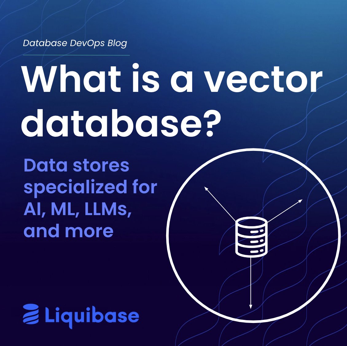 liquibase's tweet photo. Why are #vector databases ➚ ➘ so critical to #AI #ML and #LLMs? They help machines understand the similarity and context of data for more “thoughtful” 🤖 responses. Here’s how: https://t.co/myDoNqi5fs 
#Liquibase #DatabaseDevOps #DatabaseCICD #DBA #Developer #DevOps #CICD https://t.co/cZwgRpaXLr
