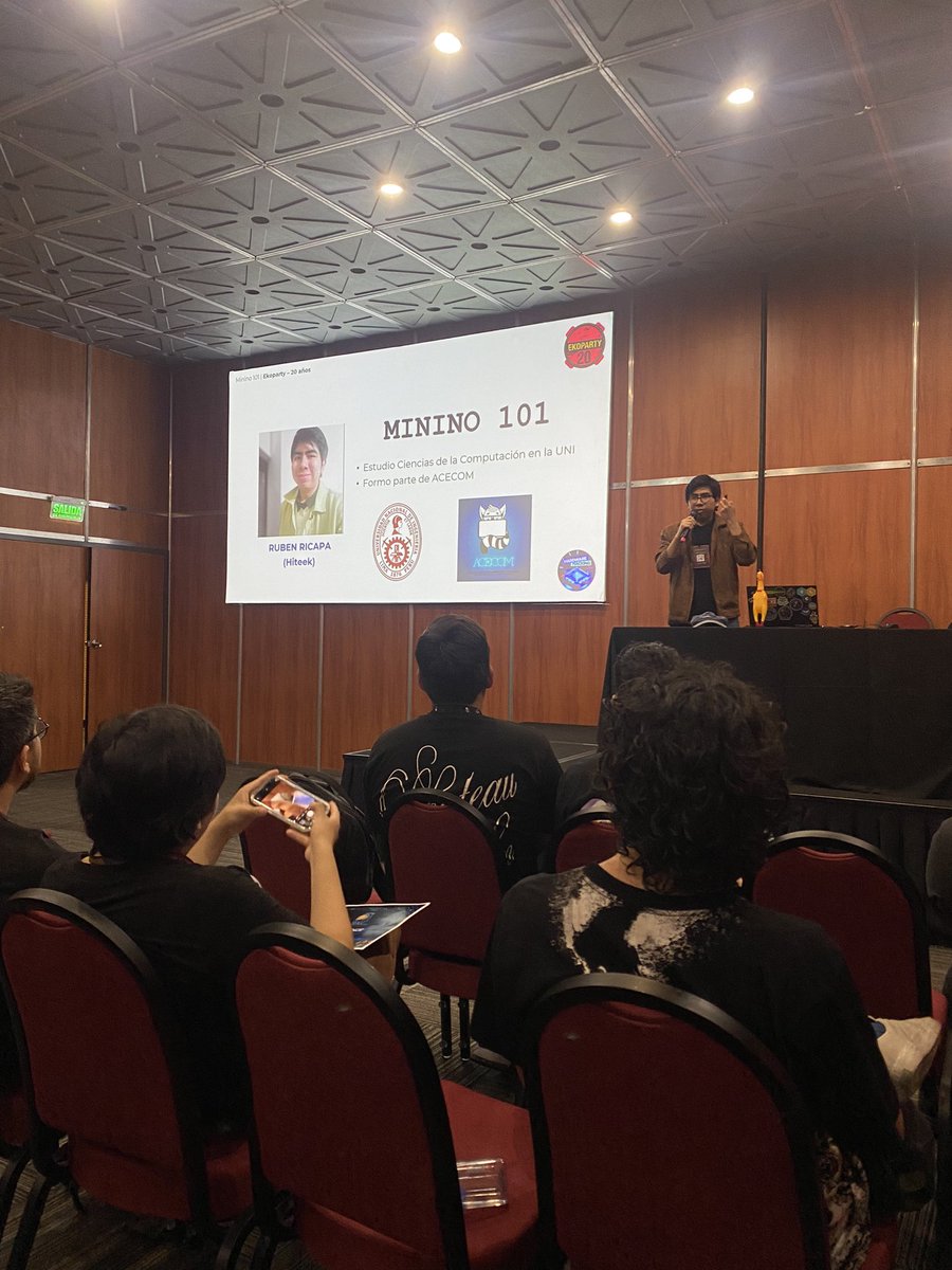 Ekoparty | Hacking everything (@ekoparty) on Twitter photo 📌 "Minino 101" dictada por Ruben Ricapa I Hardware Hacking Village <a href="/MarianoIT/">Mariano Marino</a> I Sala C2 I #EKO2024 📌 "Minino 101" dictada por Ruben Ricapa I Hardware Hacking Village <a href="/MarianoIT/">Mariano Marino</a> I Sala C2 I #EKO2024