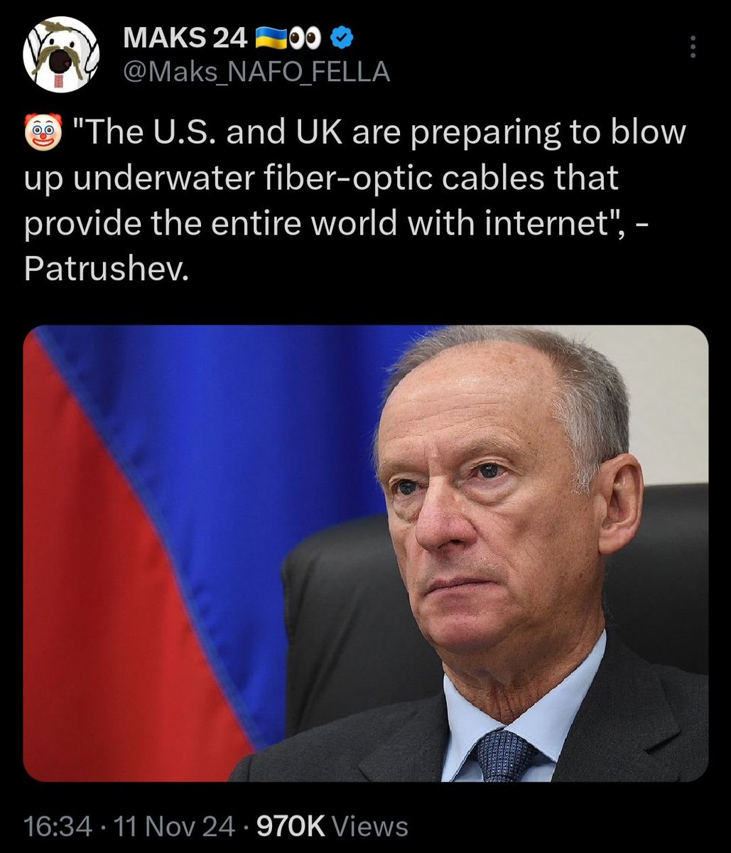 P_Kallioniemi's tweet image. I think the Kremlin is preparing to conduct massive sabotage operations on underwater Internet cables.

First of all, Russian authorities is planning to do a series of exercises to disconnect the RuNet from the global Internet.

Second, Patrushev recently claimed that the US and…