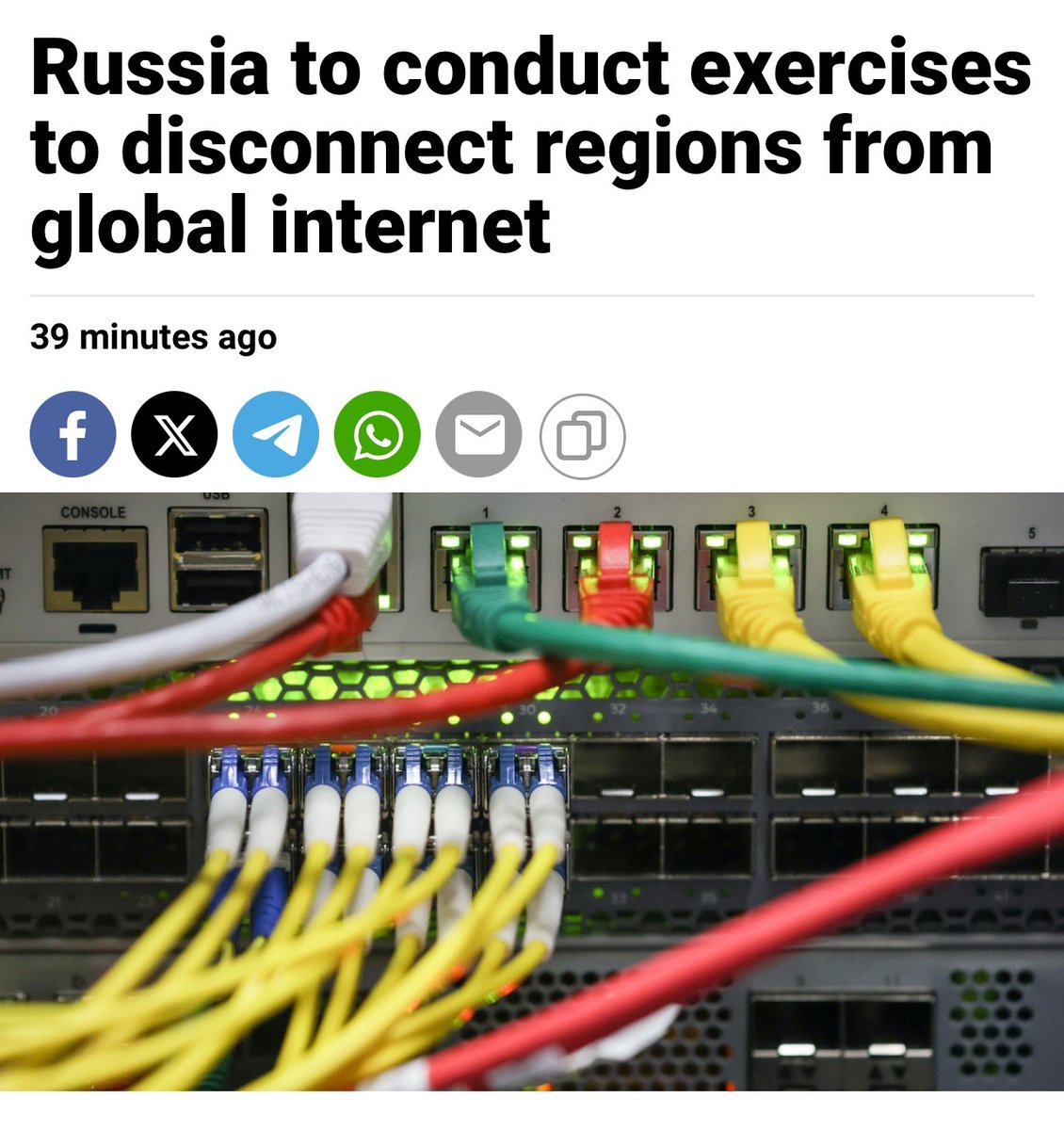 P_Kallioniemi's tweet image. I think the Kremlin is preparing to conduct massive sabotage operations on underwater Internet cables.

First of all, Russian authorities is planning to do a series of exercises to disconnect the RuNet from the global Internet.

Second, Patrushev recently claimed that the US and…