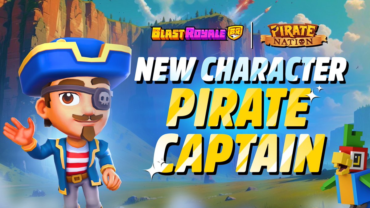 blastroyale's tweet image. 🔫 Blast Royale x @PirateNation 🏴‍☠️

Ahoy, Noobs! We’re excited to announce another collab event with our pirate friends!

Holding a Founder’s Pirate NFT? Link yer wallet to unlock Pirate Captain game character in Blast Royale, the perfect look to stack some loot 🪙