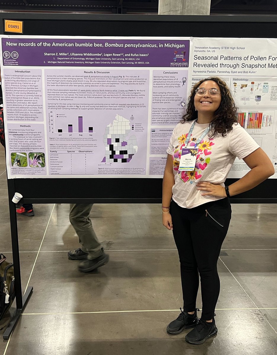 FutureDrMiller's tweet photo. My time at ESA was spent nerding out over some some fantastic bee talks, supporting lab members, but,  more excitingly, having a blast and helping people with work-life balance or neurodivergence. 💞🐝🌵🌅 https://t.co/BXwlULeWjc