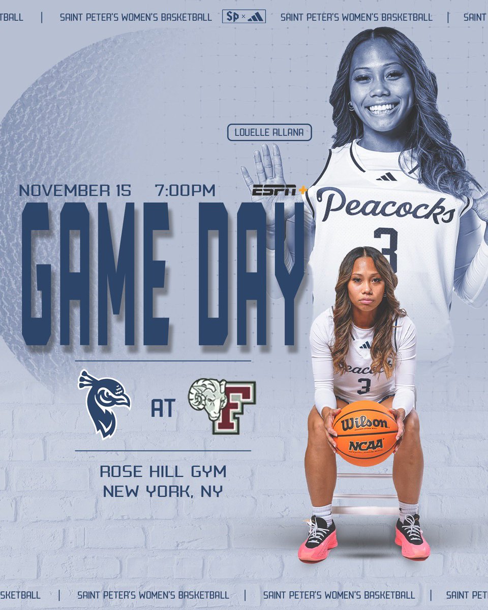 𝐅𝐫𝐢𝐝𝐚𝐲 𝐧𝐢𝐠𝐡𝐭 𝐡𝐨𝐨𝐩𝐬 🏀🫵

🆚 @fordhamwbb
⏰7 PM
📍Bronx, NY
🏟️Rose Hill Gym
📊 fordhamsports.com/sidearmstats/w…
📺 ESPN+

#StrutUp🦚 | #WintheDay