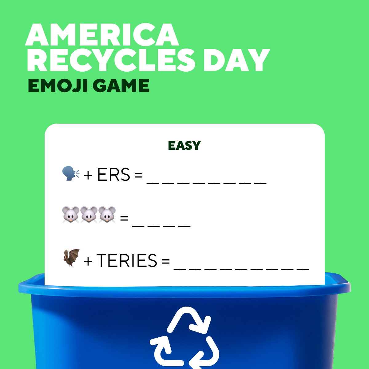 StaplesStores's tweet photo. HINT: Every answer is a tech item you can recycle for FREE at your local Staples store! ♻️ Drop all 9 answers in the comments and we’ll tell you if you got them all right! #AmericaRecyclesDay #StaplesRecycles https://t.co/M4vcGMtEMI