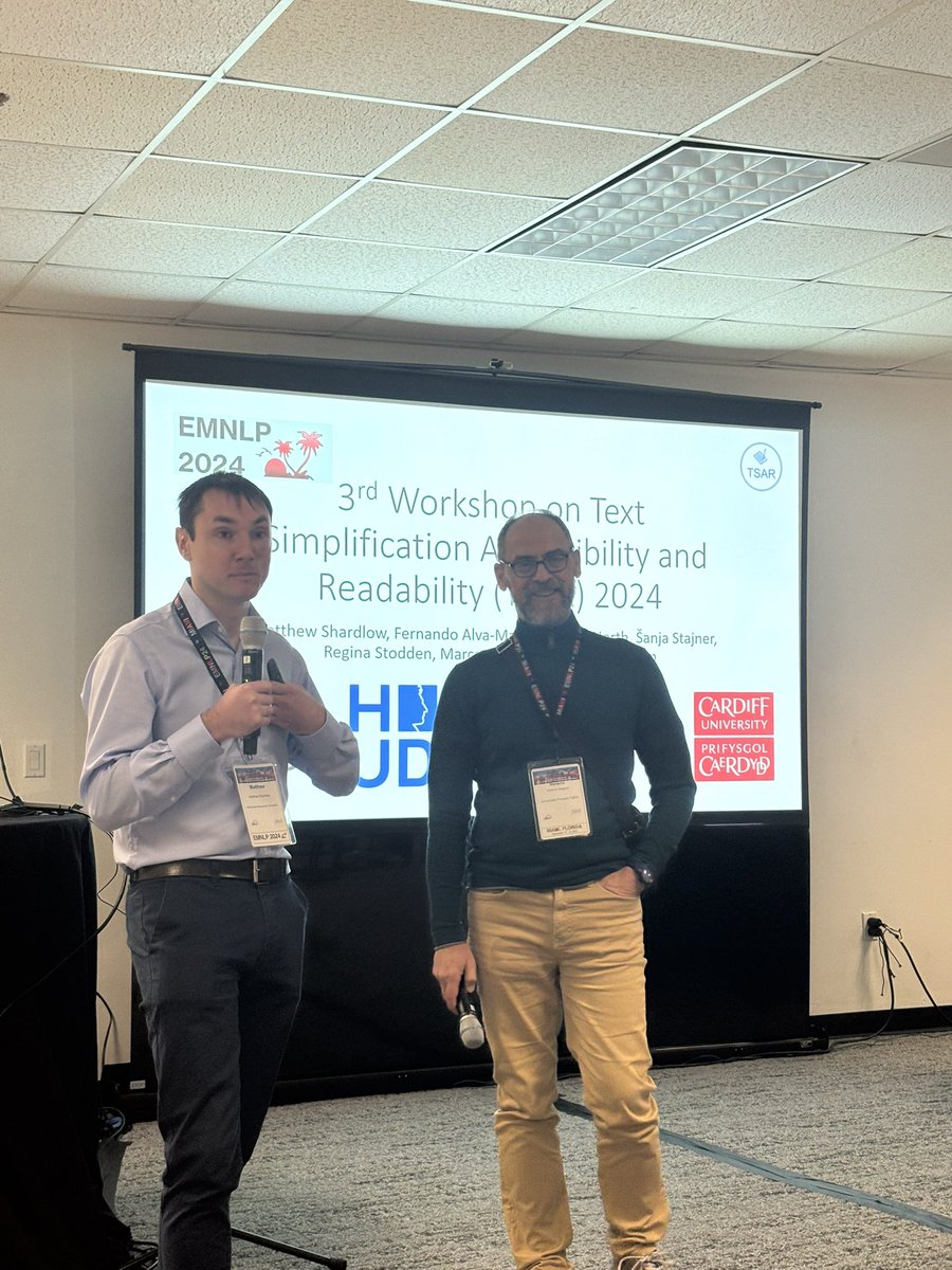 Opening remarks with Matt Shardlow and <a href="/h_saggion/">Horacio Saggion</a>