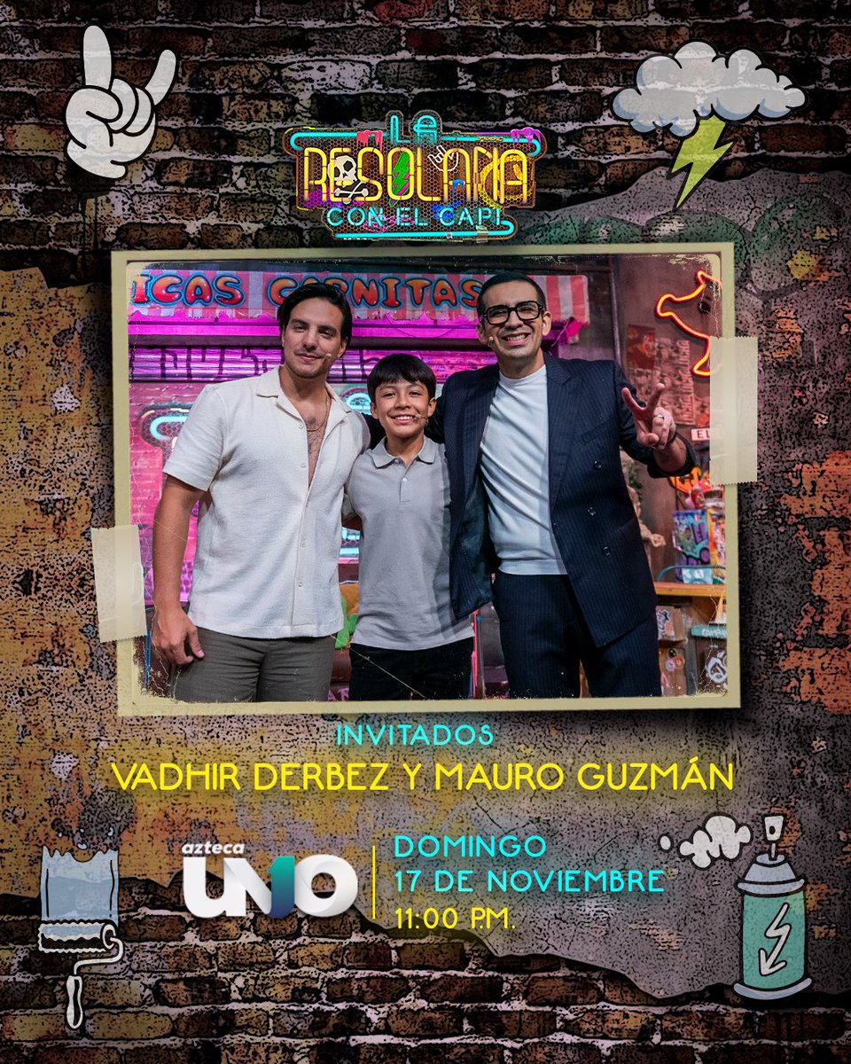 LaResolana's tweet photo. ¡Omg! 😱 @vadhirderbez y Mauro Guzmán entrarán en #LaResolana este domingo y se enfrentarán a unos retos espectaculares. 🔥 

🗓️ No se lo pierdan, este domingo a las 11:00 p.m. por Azteca UNO. 📺 https://t.co/aFhTIjEti4