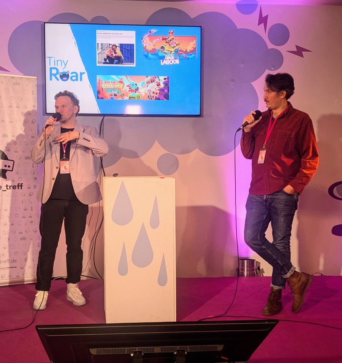 Tiny Roar (@tinyroargames) on Twitter photo Big thanks to <a href="/IndieTreff/">Indie Treff e.V.</a> and <a href="/_PLAYfestival/">PLAY - Creative Gaming Festival</a> for having us! 🙌
@maurice_alain and Rob shared insights from (almost) ten years of Tiny Roar – what worked, what we'd do differently, and how grateful and lucky we are to be where we are today. Here's to many more years to come! 🥰🎉 Big thanks to <a href="/IndieTreff/">Indie Treff e.V.</a> and <a href="/_PLAYfestival/">PLAY - Creative Gaming Festival</a> for having us! 🙌
@maurice_alain and Rob shared insights from (almost) ten years of Tiny Roar – what worked, what we'd do differently, and how grateful and lucky we are to be where we are today. Here's to many more years to come! 🥰🎉