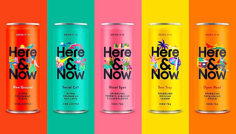 manageartworks's tweet image. #PackagingInnovation

The rebranded 'Here&amp;amp;Now' iced tea and coffee drinks feature vibrant, playful packaging with illustrations that reflect different moods like “Chill,” “Focus,” and “Play.” 

#PlayfulPackaging #MindfulDesign #BeveragePackaging