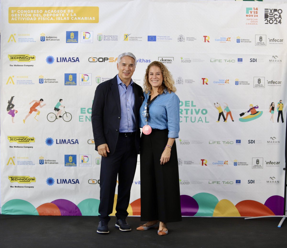 Acagede's tweet image. 📸 ¡Gracias por la asistencia @UDLP_Oficial! 

▪️ Patricio Viñayo, Director general de Unión Deportiva Las Palmas, junto a Noemí Rodríguez, Presidenta de ACAGEDE, en nuestro congreso en Expodeca. 

#CongresoACAGEDE
