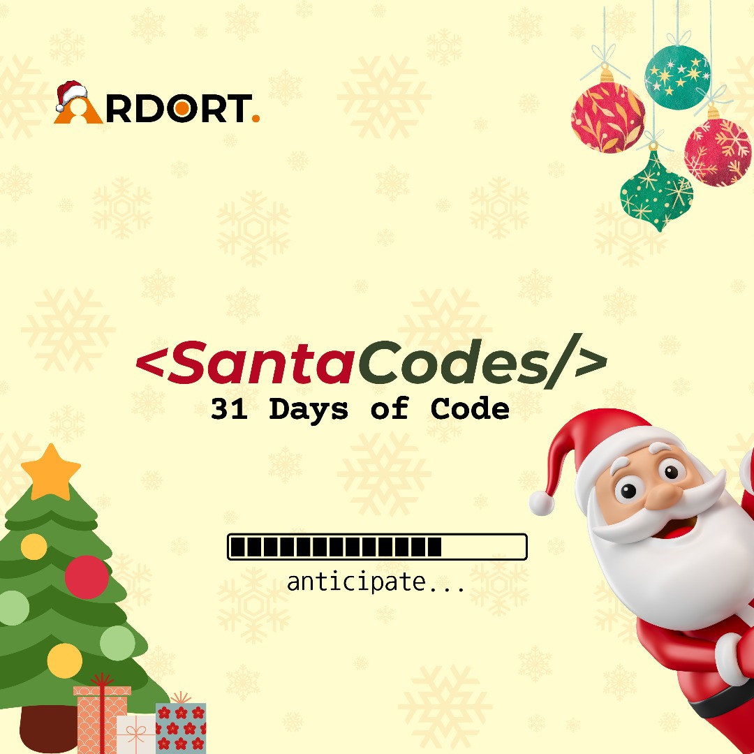 Ardort_'s tweet photo. 🚨Something big is coming your way. 

Brace yourselves for an amazing experience of learning, growth, and fun as you code with Santa this December! 🚀💫

#SantaCodes  #TechForGood https://t.co/g9JcgkBe8s