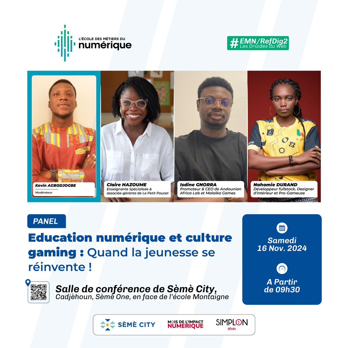 BlvckVngel0's tweet photo. Je suis honorée de faire partie des panélistes pour parler de l'importance de l'éducation numérique et de la culture gaming, qui ouvrent la voie aux compétences de demain. Un privilège de partager mon expérience en tant que gameuse.
#semecity #numérique #gaming https://t.co/vVMuZzGAPe