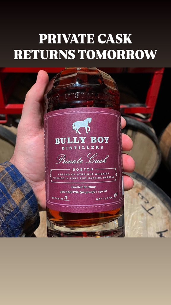 PRIVATE CASK WHISKEY RETURNS TOMORROW 1PM