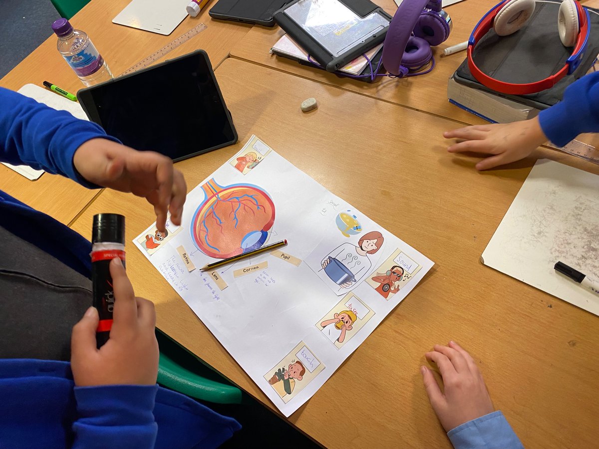 MissCrumlish's tweet photo. A super sensory STEM filled Friday afternoon in P6! Thank you to our wonderful STEM students from Strathclyde University. @OLAPrimaryGlas https://t.co/C8CcxKuLLX