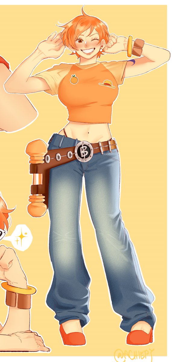 Pixie Cut! Nami 🍊🌻
She looks like a cunning playful little cat with this hairstyle 😺
#Nami #namionepiece
