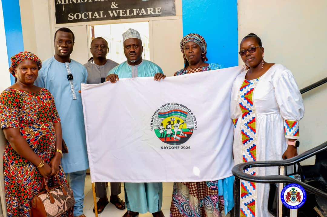 GambiaNYC's tweet photo. NaYCONF Flag Tour Kicks Off with a Call for Stakeholder Support

The NaYCONFFlag Tour officially launched today, Friday, 15th November 2024, with the goal of seeking blessings and support from stakeholders to ensure a successful youth gathering. https://t.co/hRpX0xwQ4a