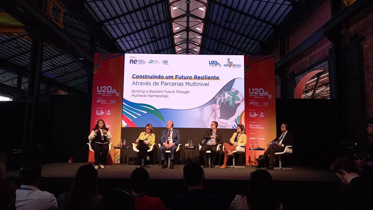 📌#Listen2Cities #Urban20 session "Building a Resilient Future Through Multilevel Partnerships"

🎯Aiming to tackle climate change and the reform of multilateral institutions by aligning local, regional, and national policies such as the #CHAMP agenda  <a href="/UCLG_CIB/">CIB Working Group</a> <a href="/FNPrefeitos/">FNP</a>