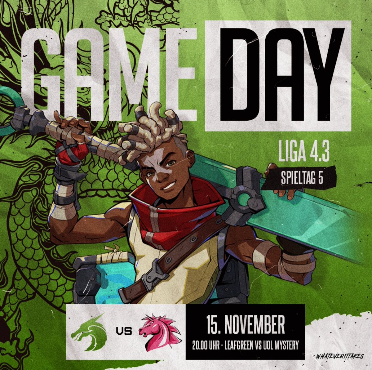 Wir starten ins Wochende mit zwei spannenden <a href="/PrimeLeague/">Die Techniker Prime League</a> Liga 4.3 Matches um 20 Uhr.

Es spielt Team Leafgreen vs <a href="/UnicornsOfLove/">Unicorns of Love</a> Mystery Edition.🔥

🎙Cast &amp; Host: @Forsaken53ews &amp; <a href="/derkloud1/">Kloud</a> 

20 Uhr - twitch.tv/kanjiesports

#whateverittakes