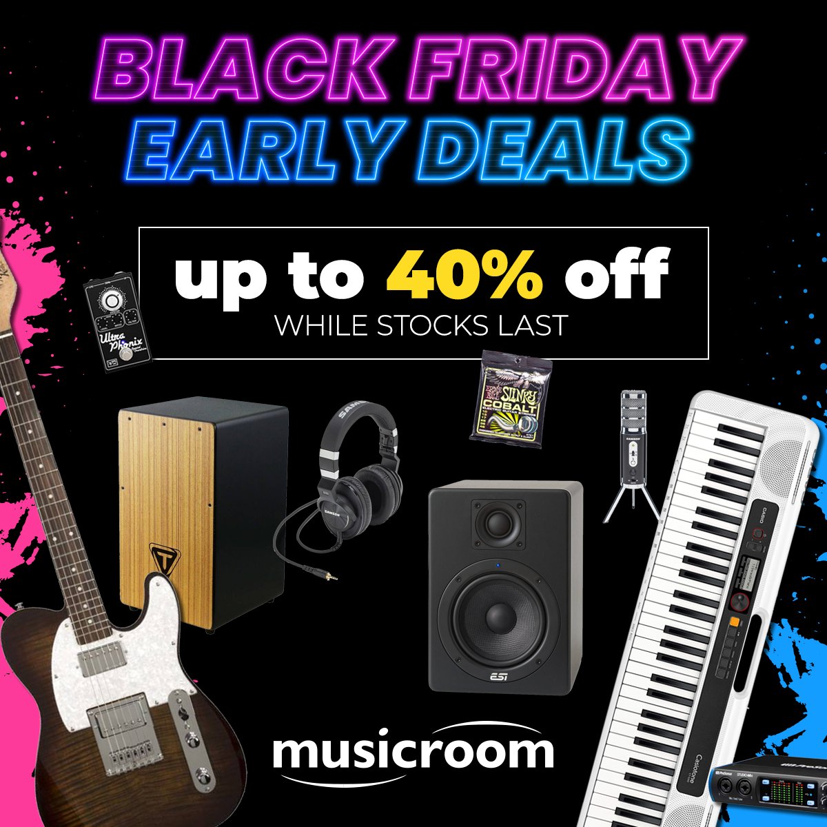 The Musicroom Black Friday sale starts now! Save up to 40% on instruments, accessories, vinyl, sheet music, and music tech items for a limited time only and while stocks last!

Shop now ➡️ musicroom.com/black-friday