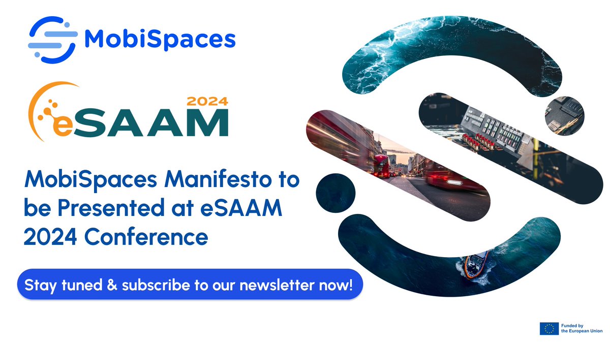 HYPERAI_Project's tweet image. 🚗💡 The MobiSpaces Manifesto was unveiled at #eSAAM2024, showcasing secure, intelligent mobility data exchange for smarter cities &amp;amp; transport systems. A  step ahead for sustainable urban innovation! 🌍✨
Stay tuned &amp;amp; subscribe to our newsletter now!
mobispaces.eu/newsletter-sub……