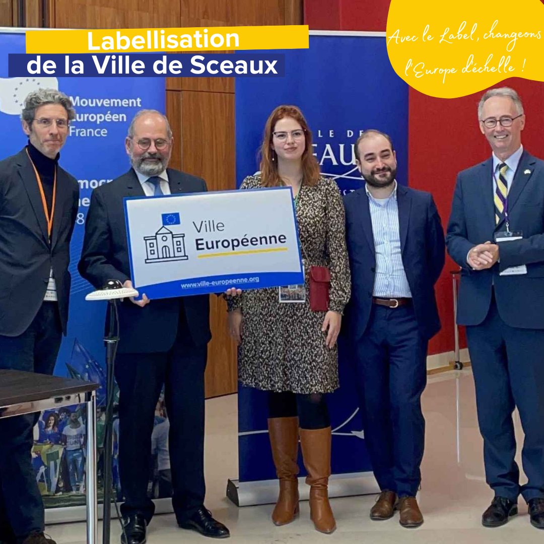 Nous sommes ce week-end à <a href="/Ville_de_Sceaux/">Ville de Sceaux</a> pour l’Université d’Automne du <a href="/MouvEuropeen_Fr/">Mouvement Européen - France</a>. 

L’occasion pour la ville de Sceaux de recevoir la plaque du Label Ville Européenne, récompensant son engagement européen au quotidien !