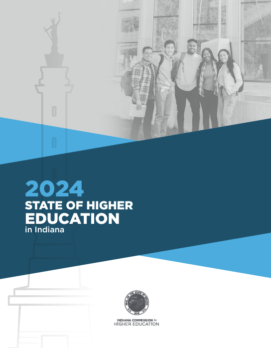 Yesterday, the Indiana Commission for Higher Education announced the publication of the 2024 State of Higher Education in Indiana. This report consolidates recent findings and data concerning significant aspects of higher education throughout the state. 
in.gov/che/reports-an…