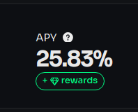 The Arcadia $USDC lending pool APY has seen yields well over 10% the last 30 days.

One of the highest on <a href="/base/">Base</a>, currently sitting at 25% APY.