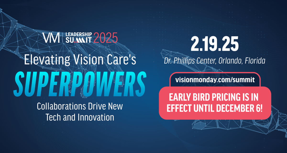 Unlock the future of vision care! Join the 2025 VM Leadership Summit on Feb. 19 in Orlando for cutting-edge insights, innovation, and networking. Early bird registration ends Dec. 6—don’t miss out!
👉 hubs.li/Q02YhSZf0

#VMSummit