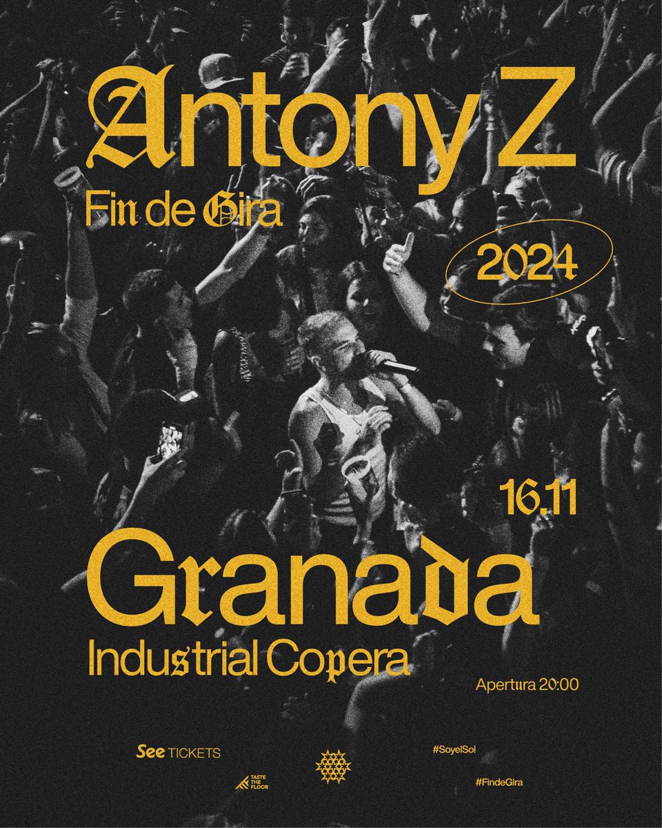 🎫 Se vende entrada para mañana 🎫 

📍 Industrial Copera (Granada)
⏱️ 16 noviembre 21:00h
💰 Mismo precio 

<a href="/antonyzetta/">ANTONY Z</a> 
<a href="/veragrv__/">Vera</a>