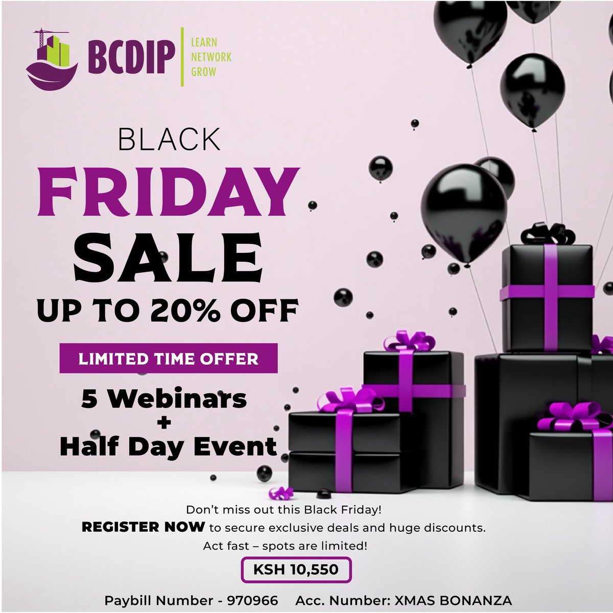 This is your chance to unlock ALL BCDIP Masterclass Webinars plus the PPP Half-Day Event at an exclusive 20% discount! Offer valid for a limited time!

👉 Secure your spot for PPP half day event tinyurl.com/439est3r and webinar masterclass series via tinyurl.com/3jfyhswp