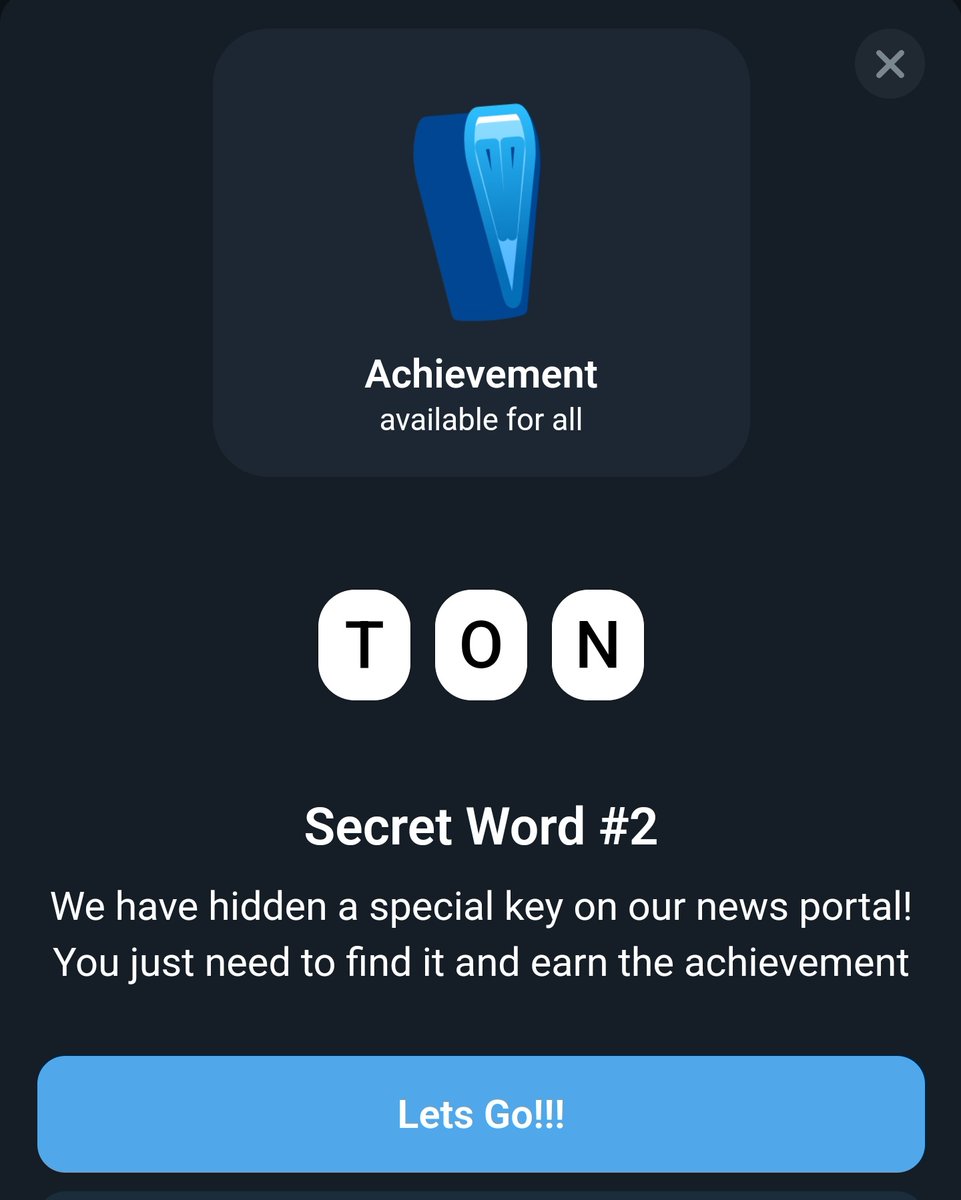 when_tge's tweet photo. Major New Achievement: Secret word is TON💎
#MAJORListBitget #durovpuzzle #majorcode #majorcombo #major https://t.co/I17tMddBI9