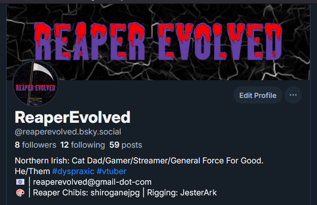 ReaperEvolved's tweet photo. @disobey I'm there and dropped you a follow too:
Always happy to interact with more cool people. 🦋☁️ has become my primary social, mostly as I wait for more devs and such that I follow here to move over (hopefully soon) https://t.co/BhehkRyjWz