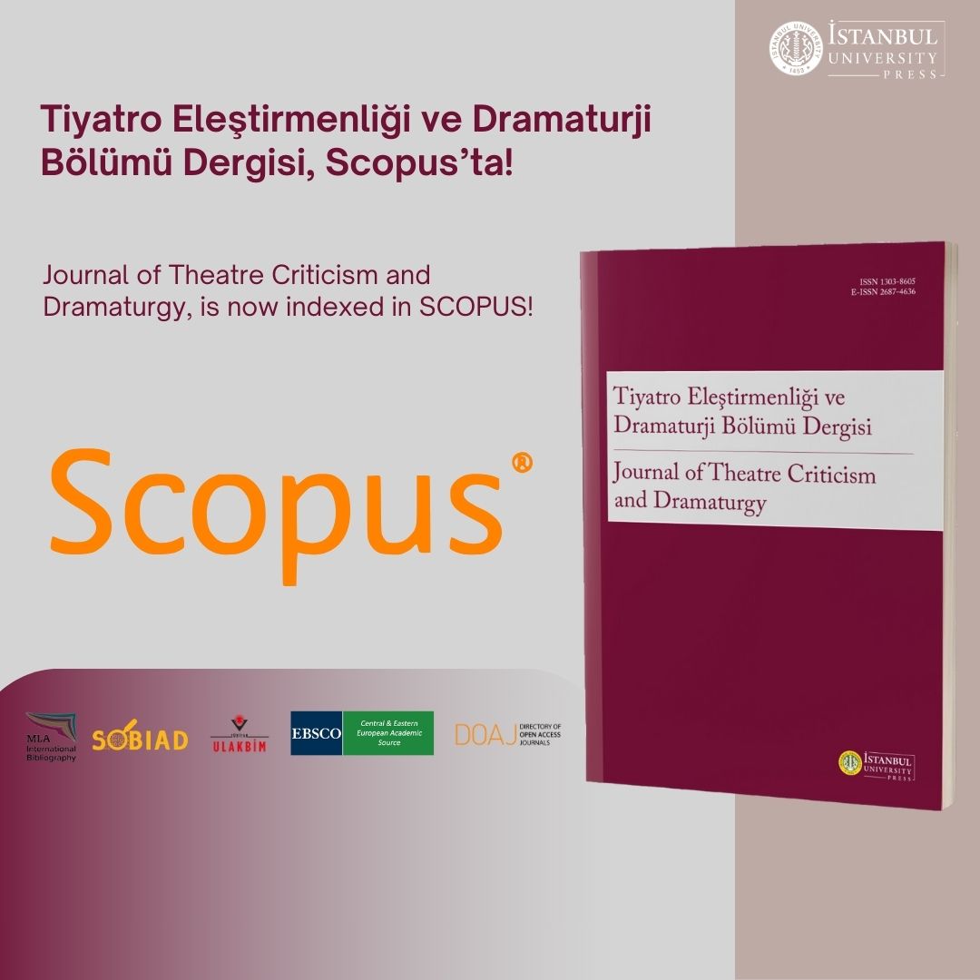 ted_jtcd's tweet photo. Journal of Theatre Criticism and Dramaturgy, is now indexed in SCOPUS! 🥳 https://t.co/ZbUwGXFTV1