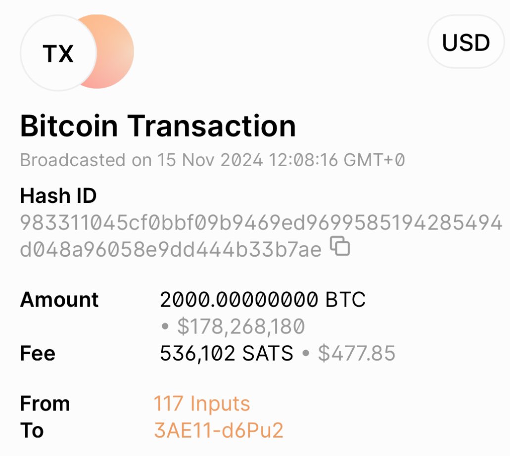 BitcoinMagazine's tweet image. JUST IN: Satoshi era #Bitcoin wallet just moved 2,000 BTC for the first time since 2010.
What a legend! 🔥