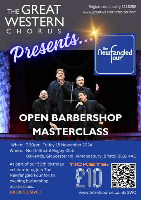 An amazing weekend lies ahead for us. We're running a #barbershop masterclass this evening in Bristol (still some space) and a very special concert tomorrow in Cardiff (only 3 seats left!)
