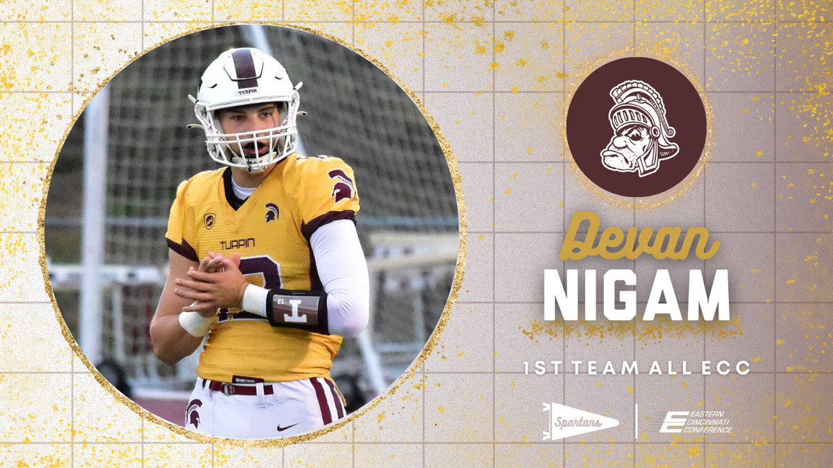 All-Time leading passer. 3 year starter. All-ECC. 

Congratulations, Devan. 

#TurpinSpartans | #TheBrotherhood