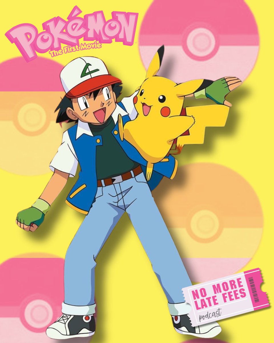 NoMoreLateFees's tweet photo. We’re catching all the feels this week as we dive into #Pokémon: The First Movie! From Mewtwo’s existential crisis to Pikachu’s tear-jerking scene, we’re revisiting  all the nostalgia. 🌟🧢⚡️
https://t.co/o1425r73vG https://t.co/MqrSLJt6FG