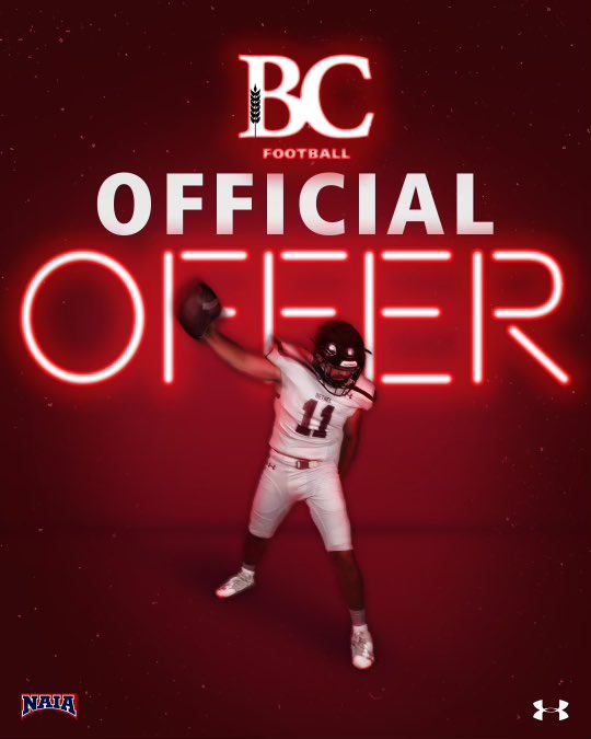 Thank you bethel for my first official offer!!  @BCCoachMarkham <a href="/CoachDHud_BC/">Coach Dentton</a> <a href="/Threshers_FB/">Bethel College FB</a>