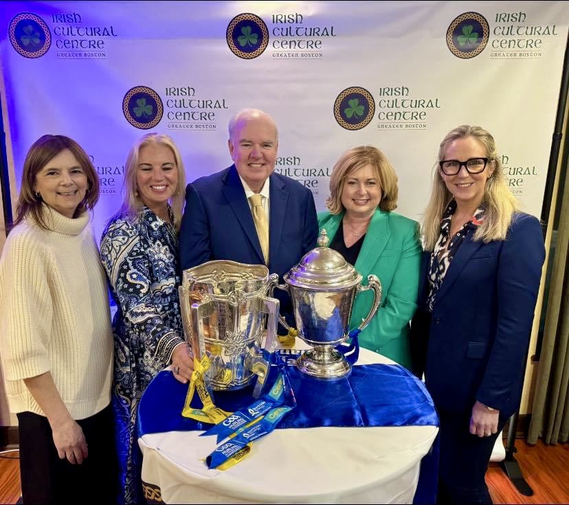 Thank you <a href="/IrishCultureBos/">Irish Cultural Centre Greater Boston</a> for welcoming the <a href="/GaaClare/">Clare Gaa</a> All-Ireland champions here in Boston! Great to bring them to the heart of GAA in New England.