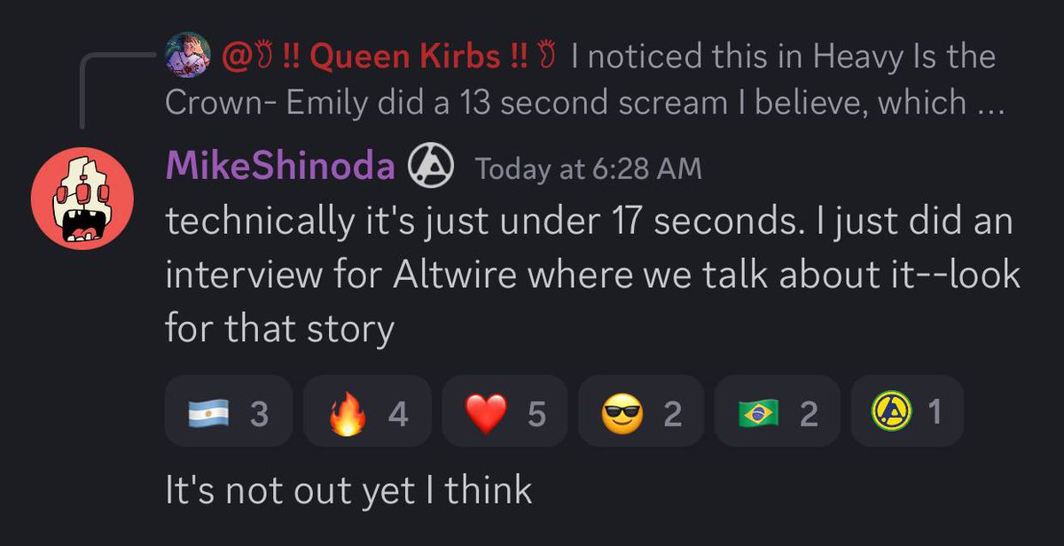 Thank you <a href="/mikeshinoda/">Mike Shinoda</a>, the interview is now here for everyone to read!

altwire.net/linkin-park-fr…