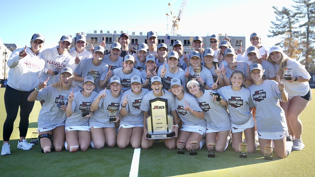 CvilleBake's tweet photo. Congrats to @SJUHawks_FH on claiming their 4th consecutive A-10 Championship title! 🏑

Good luck to the team as they host Lafayette today at 11 a.m. in the first round of the NCAA Tournament! Go Hawks!!! #THWND 🏆

#collegevilleitalianbakery #morethanabakery https://t.co/yvzu6pD5sm