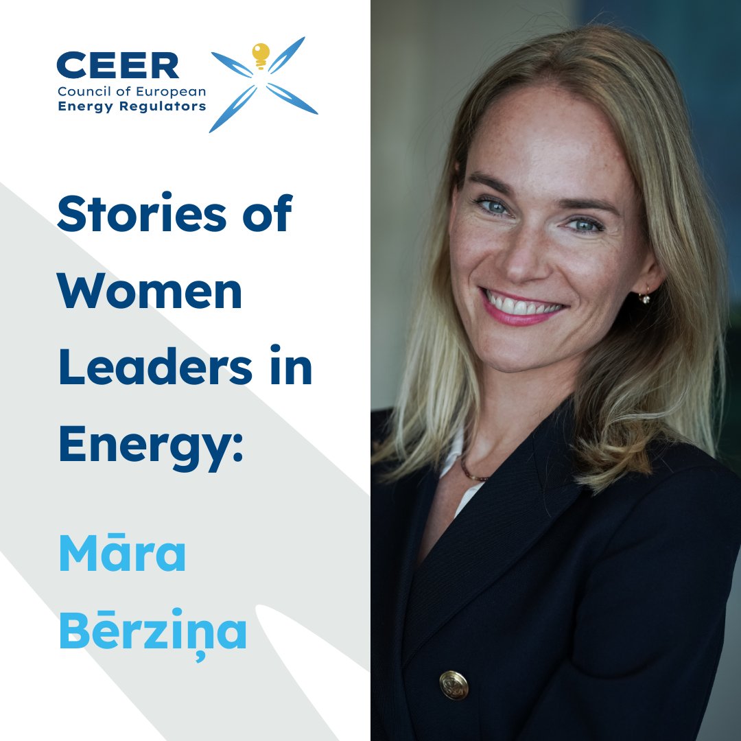CEERenergy's tweet photo. 🌟 Māra Bērziņa, Secretary General of CEER, shares her inspiring journey as a woman leader in energy. Her story highlights resilience, hard work, and breaking barriers.

Read her story in “Stories of Women Leaders in Energy” blog 👉 https://t.co/eJfsky47Zv https://t.co/PaHMfPHKIx