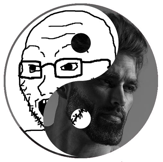 TheManlet_King's tweet image. Tell me your favorite film and I'll respond with either a gigachad or soyjak.