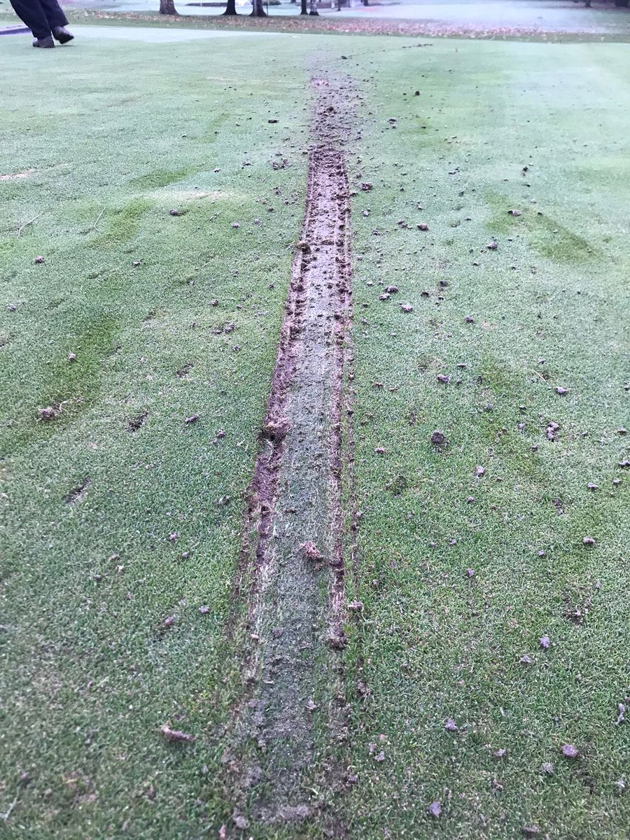 Very distressing to see the mindless damage caused to the greens on our golf course last night at 8:30 p.m.
We are appealing to the local community to help identify the culprits or any information. <a href="/JayneCowan/">Jayne Cowan MBE</a> <a href="/JulieMorganLAB/">Julie Morgan MS</a> <a href="/WalesOnline/">WalesOnline 🏴󠁧󠁢󠁷󠁬󠁳󠁿</a>
